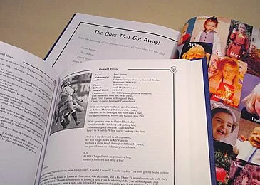 Image, showing open double page spreads