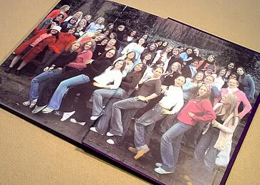 Image showing a yearbook spread